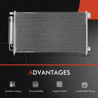 A/C Condenser and Dual Cooling Fan Kit for Honda Accord (2003–2007)