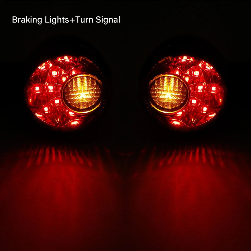 Black LED Rear Turn Signal Lights for Harley Sportster 883 1200 (1992-2022)