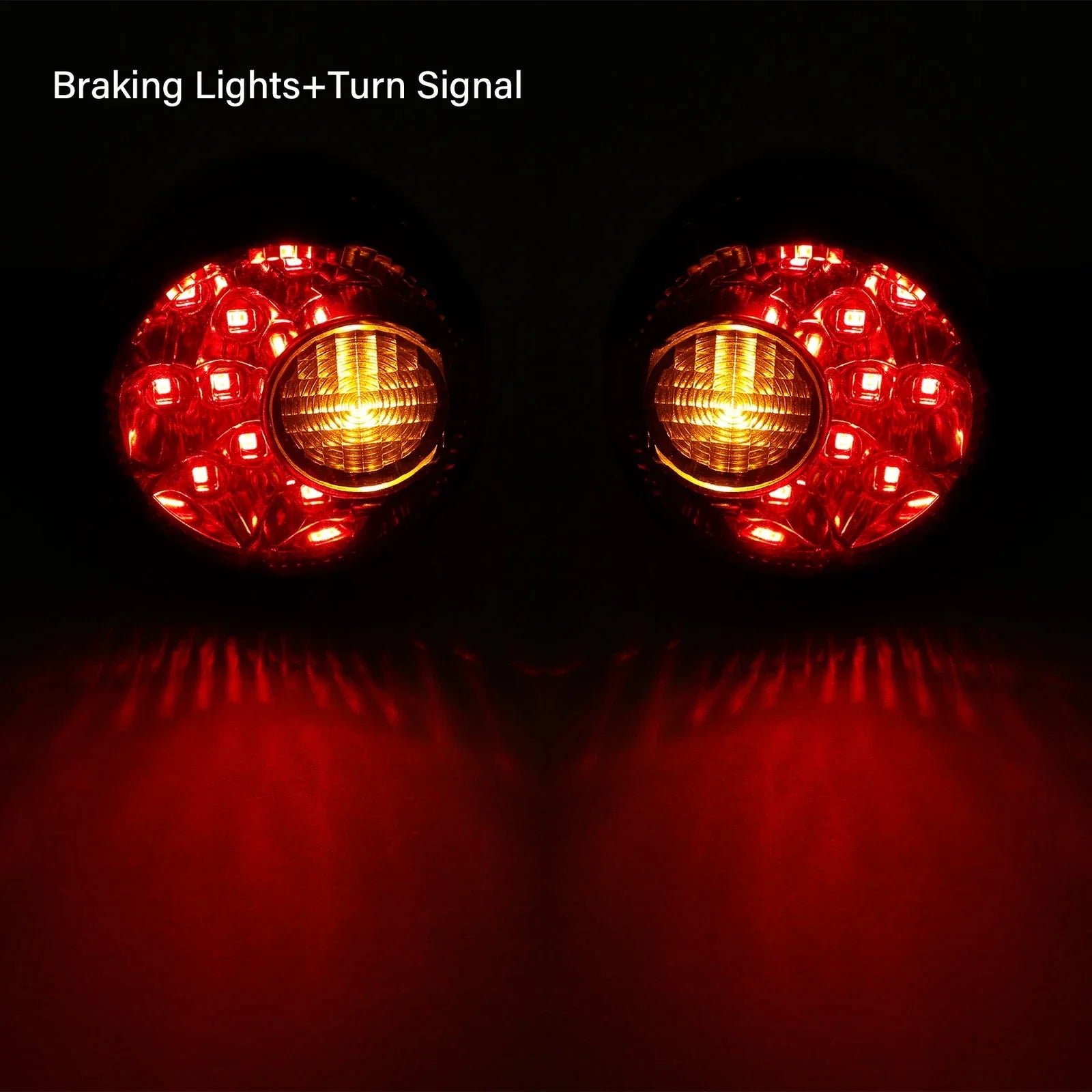 Black LED Rear Turn Signal Lights for Harley Sportster 883 1200 (1992-2022)