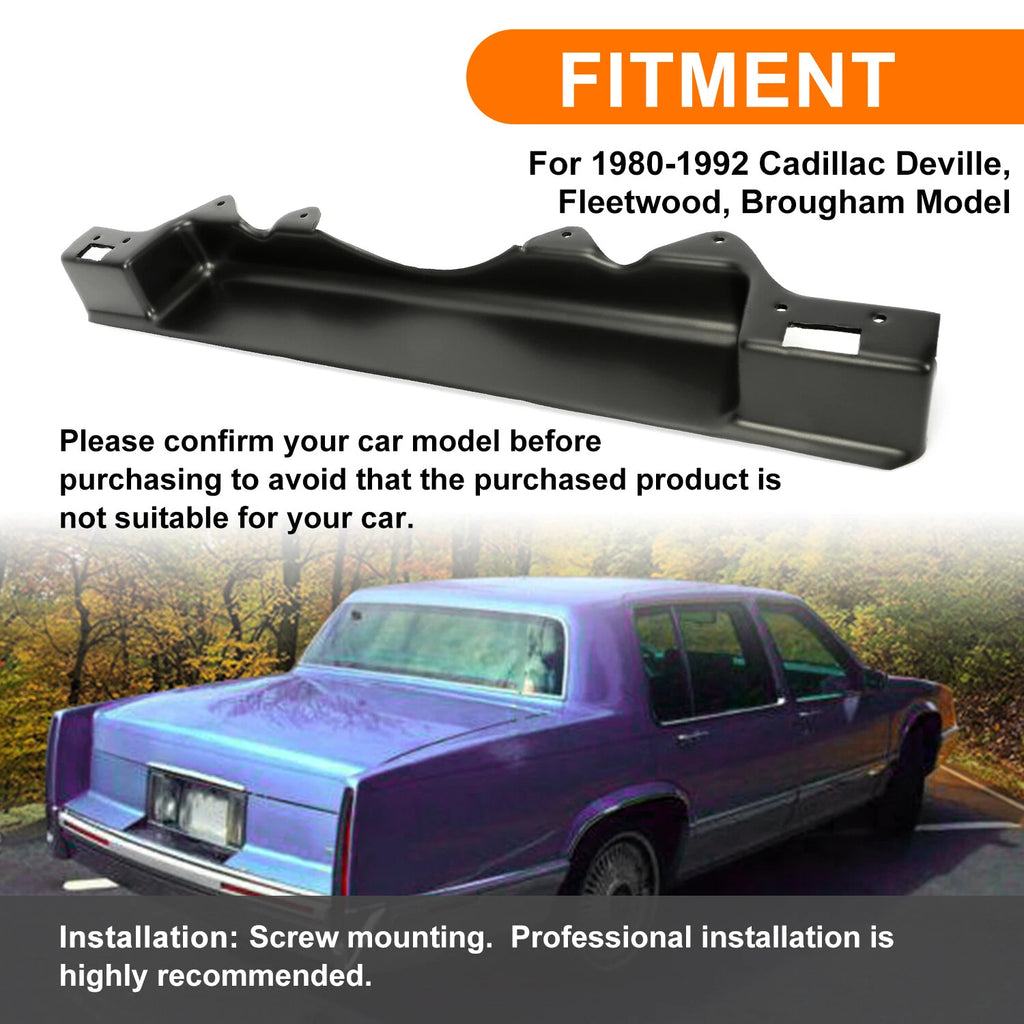Rear Bumper Molded License Plate Filler for Cadillac Deville Brougham (1980–1992)