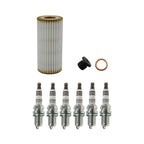 Wix Engine Oil Filter & NGK 6 Iridium IX Spark Plugs for Audi A6 Quattro (2005–2011)