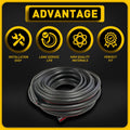 Rubber Trim Gasket Welting for Car Truck Wheel Wells (30ft)