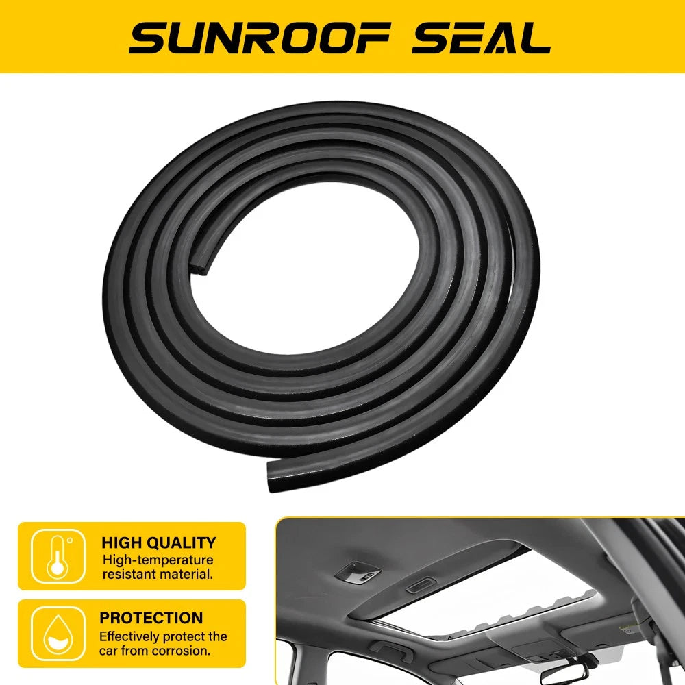 Sunroof Glass Weatherstrip Rubber Seal for VW Jetta Beetle (1999–2010)