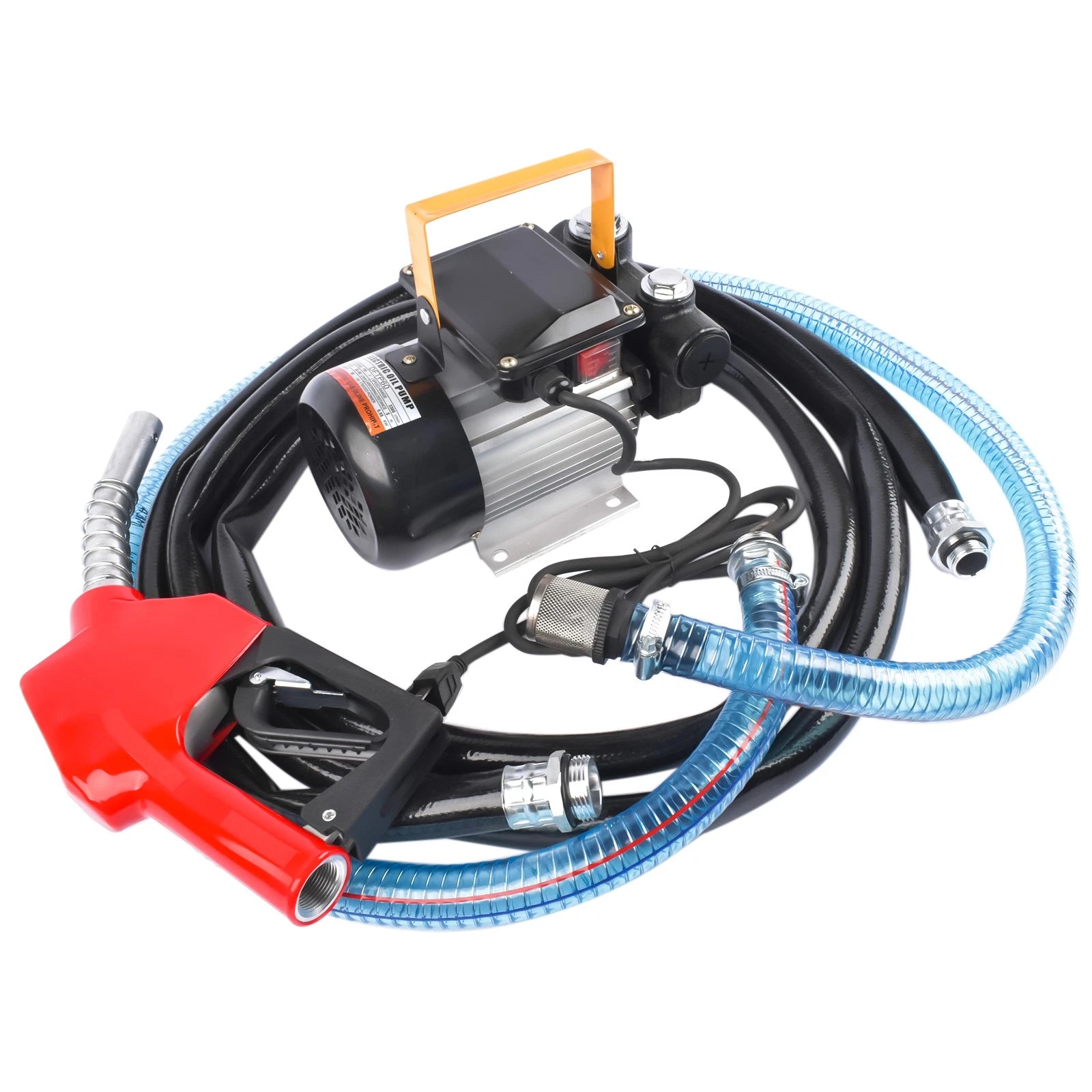 Diesel Oil Fuel Transfer Pump Kit for Refueling Gun & Hose (20-60L/Min)