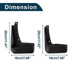 Set of 4 Mud Flaps Splash Guards for Volkswagen Golf R-Line (2015–2017)