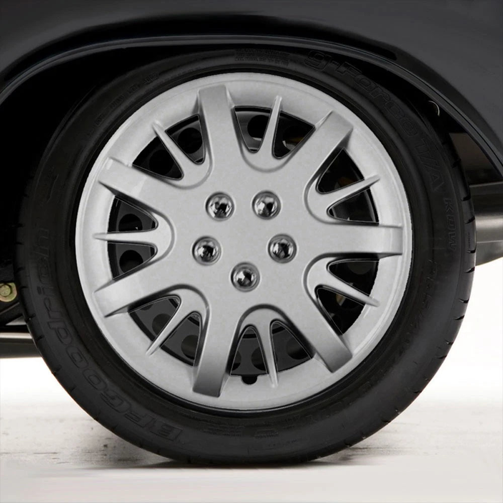Set of Four 16" Silver Hubcap Wheel Covers for 2000-2003 Chevy Impala (Push-on)