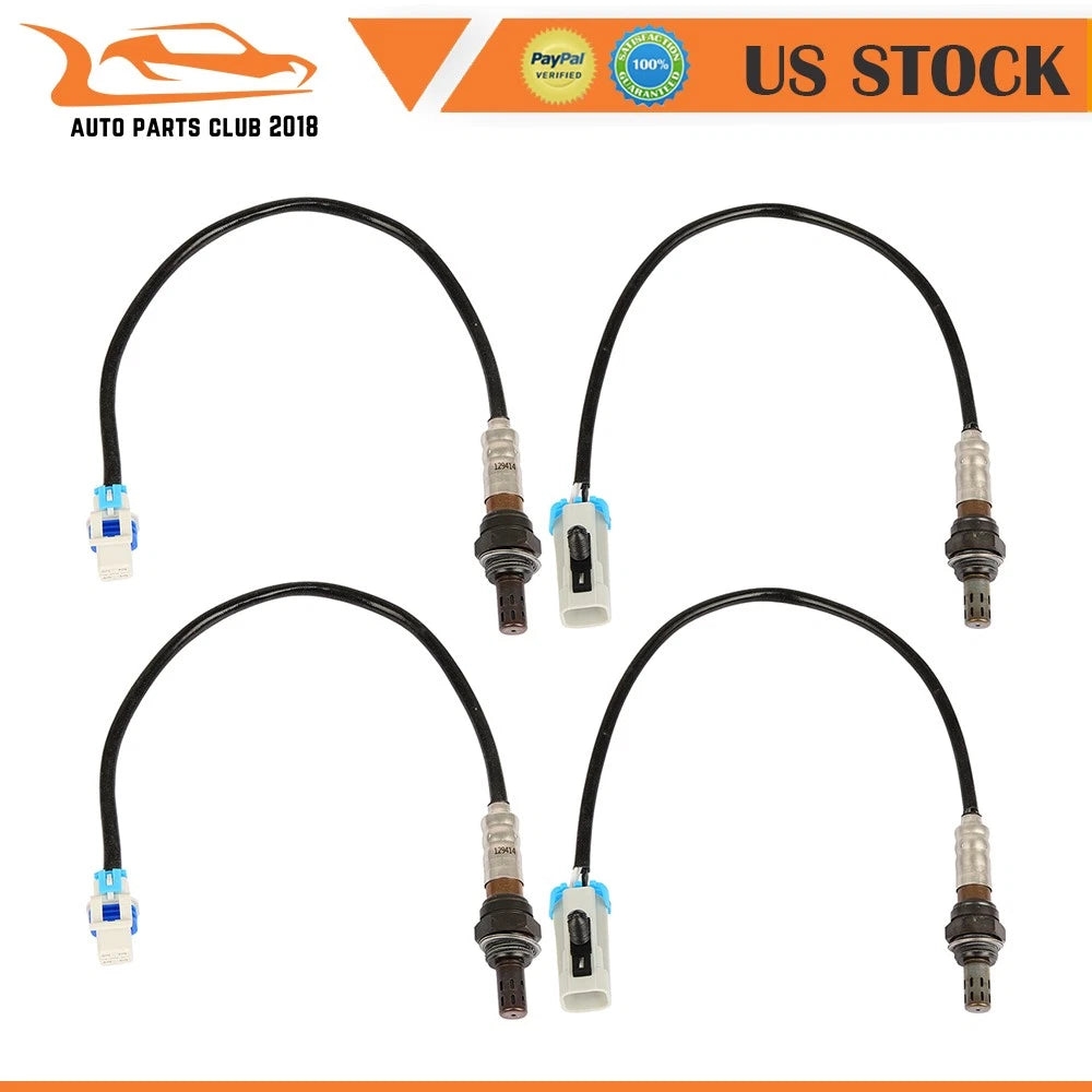 4X O2 Oxygen Sensor for Chevy GMC V8 4.8L 5.3L 6.0L 6.2L (2008–2014)
