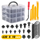 Set of 645 Car Body Plastic Fasteners for Universal Vehicles