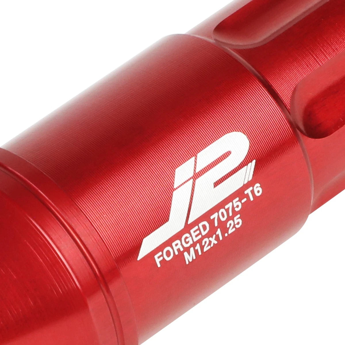 20 Pcs J2 7075 Forged Aluminum M12x1.25 Spline Drive Lug Nut Set Red for