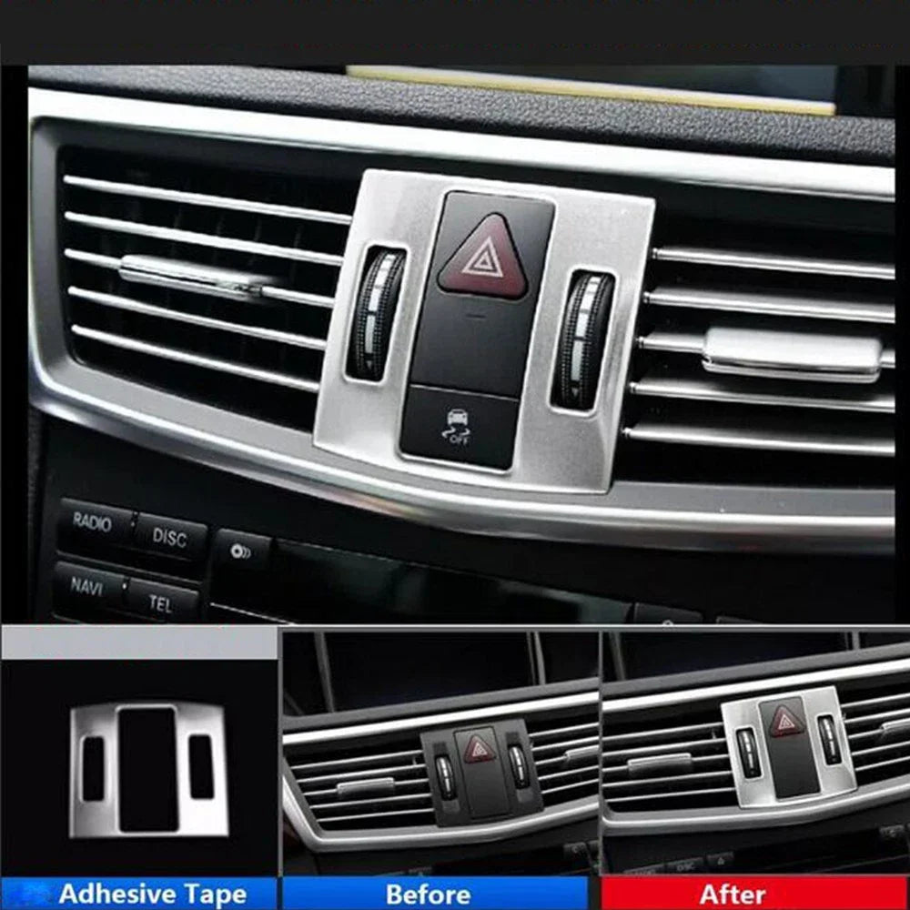 Center Console AC Vent Outlet Cover Trim for Mercedes Benz E-Class (2009-2016)