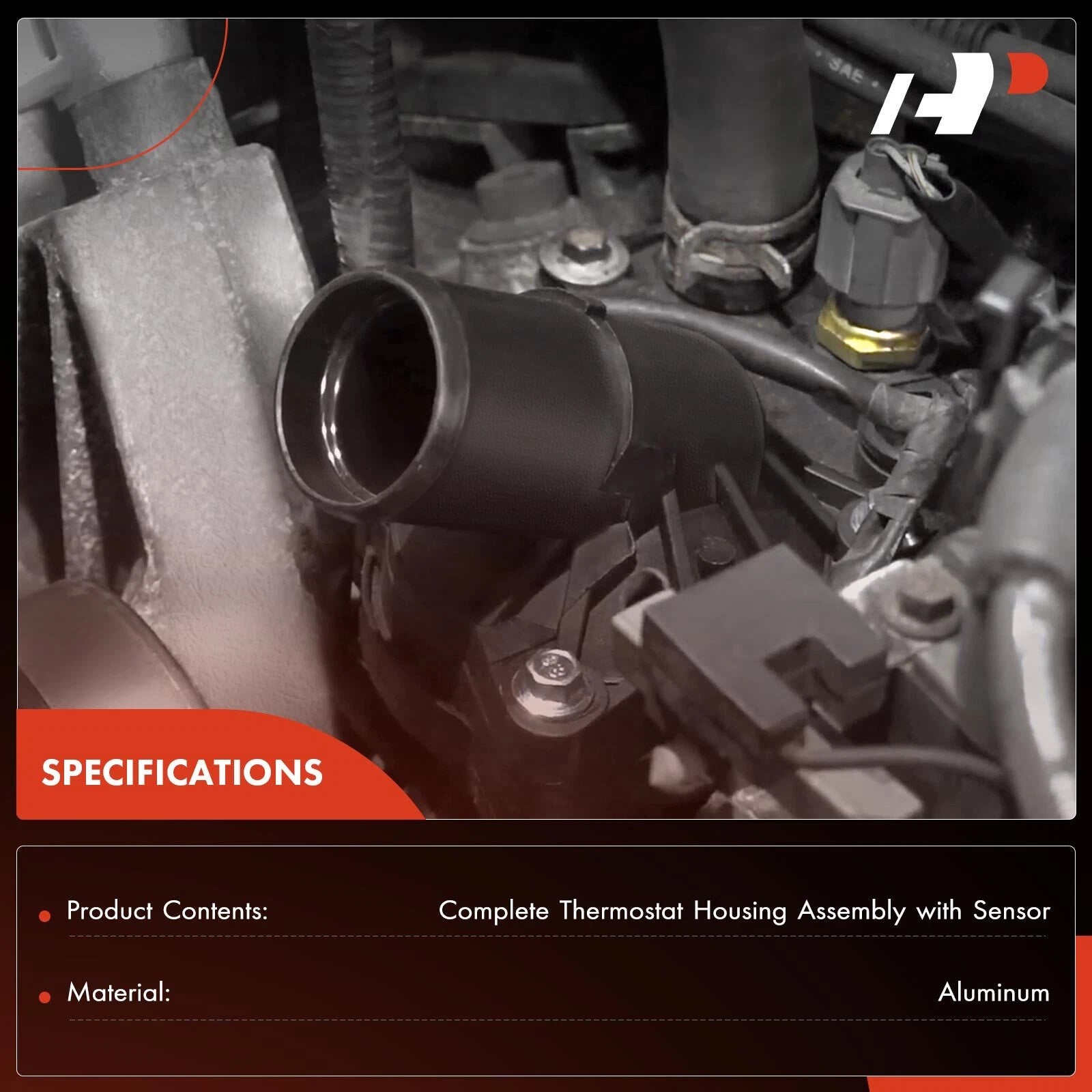 Thermostat Housing Assembly with Sensor for Kia Soul Seltos (2020–2021)
