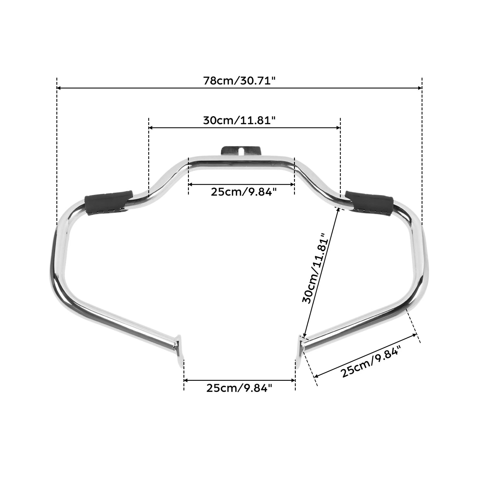 Chrome Engine Guard Highway Crash Bar for Harley Softail (2000–2017)
