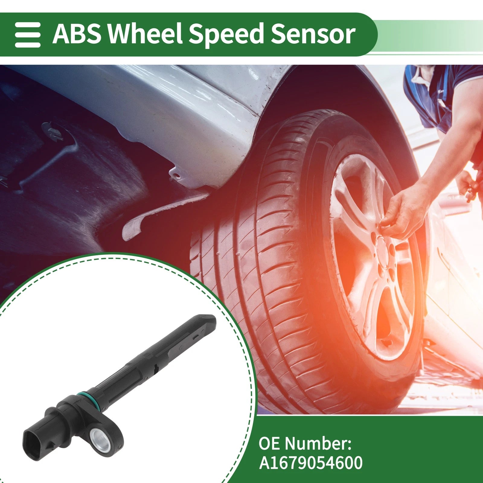 ABS Wheel Speed Sensor No.A1679054600 for Mercedes-Benz GLE350 (2020–2023)