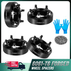 Black 1.5" 5x4.75 Wheel Spacers for Chevrolet (M12x1.5, 2011–2023)