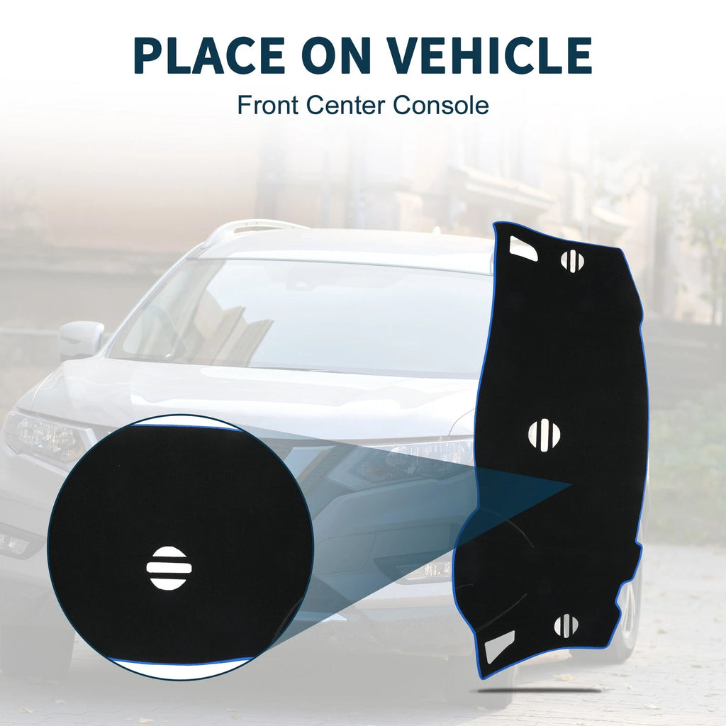 Dashboard Dash Cover Mat for Nissan Elgrand E52 (2010–2024) Black Blue Set of 1