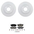 Front Rotors & Ceramic Disc Brake Pad Kit for Hyundai Accent, Kia Rio