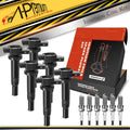 Set of 6 Ignition Coils & Iridium Spark Plugs for Kia Optima (2006–2010)