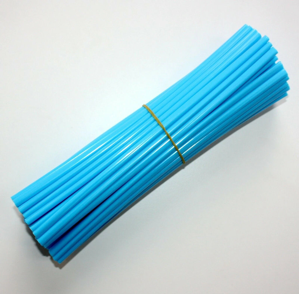 72pcs LT Blue Spoke Wraps Coats Cover for KTM CRF (MX Motorcross Dirt Bike)