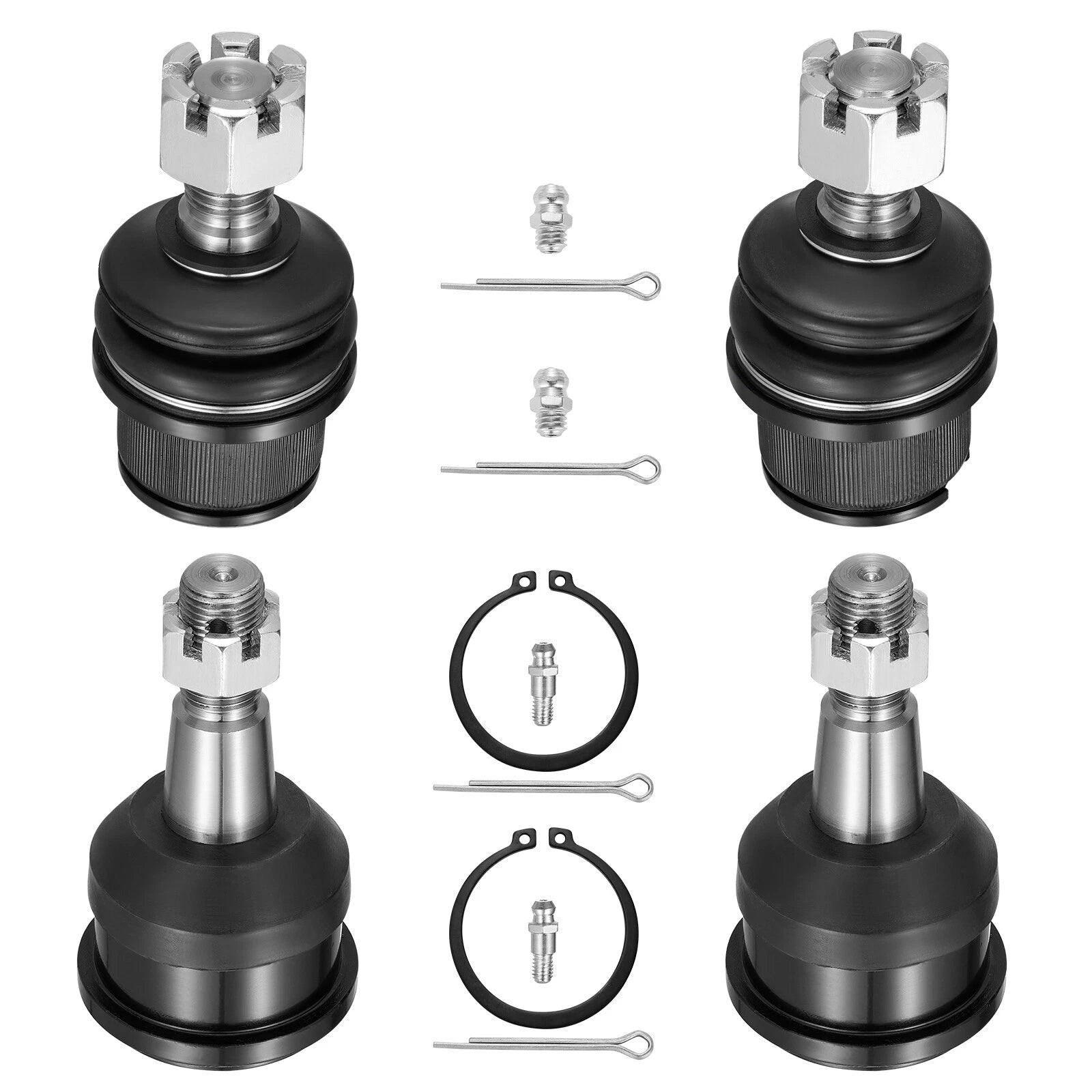 Set of 2 Front Upper and Lower Ball Joints for Dodge Ram 2500 3500 (2003–2010)