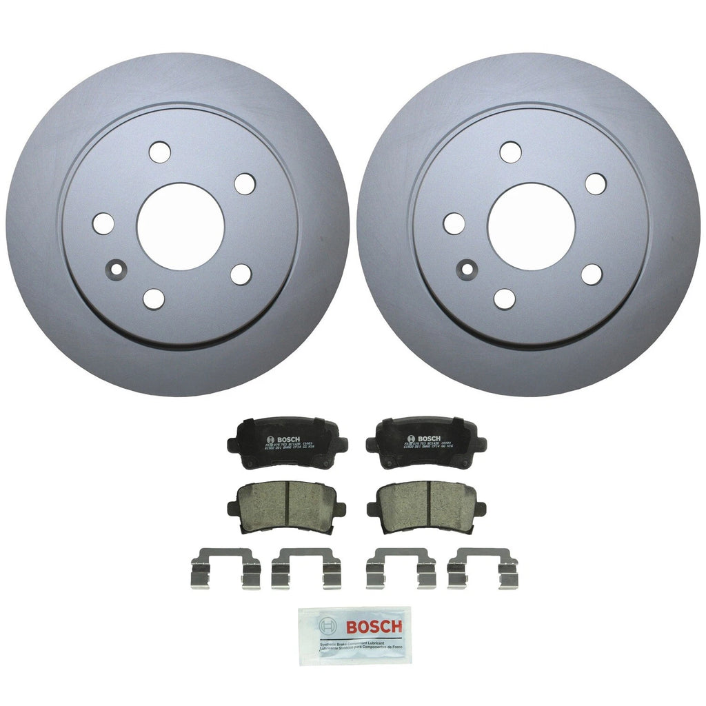 Rear Brake Kit Set of 4 for Regal Malibu (2014–2020) - 292mm Solid Rotors, Bosch Ceramic Pads