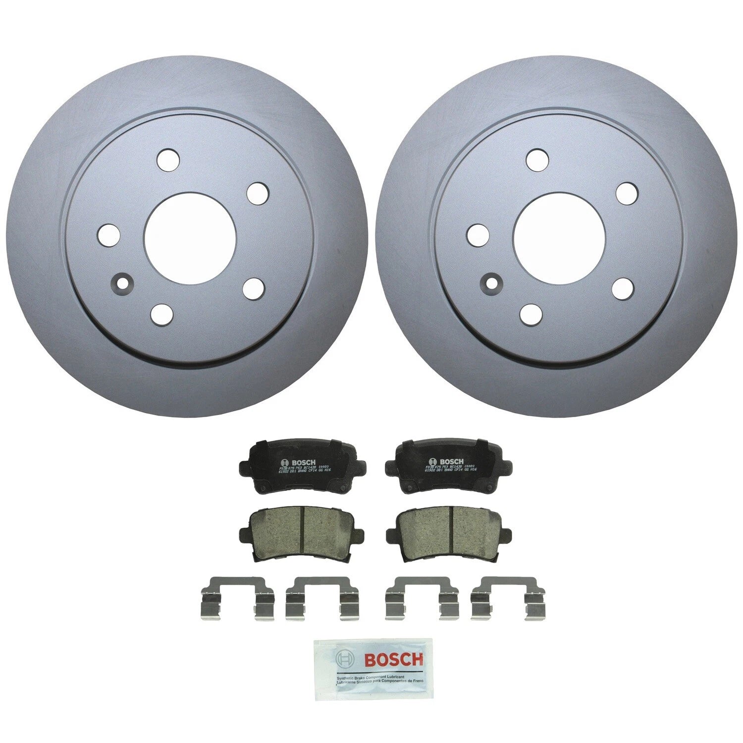 Rear Brake Kit Set of 4 for Regal Malibu (2014–2020) - 292mm Solid Rotors, Bosch Ceramic Pads