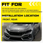 Fog Light Grille Cover for Honda Civic Type-R (2016-2021)