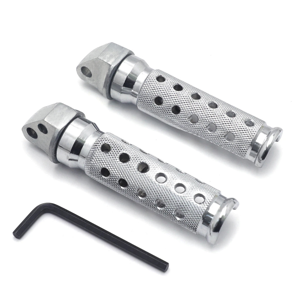Chrome Rear Foot Pegs for Suzuki GSXR 600 750 TL1000S DR-Z400SM (1997–1999)