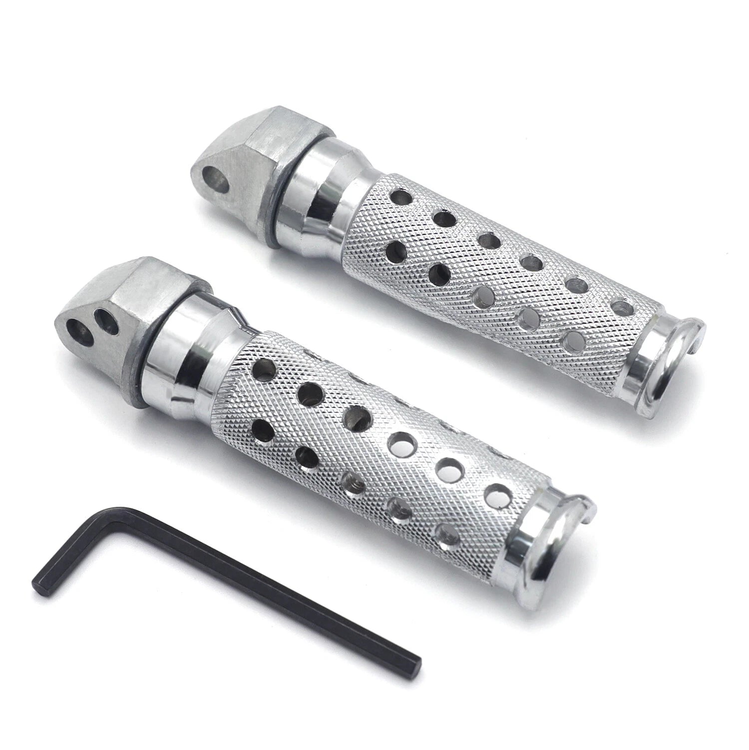 Chrome Rear Foot Pegs for Suzuki GSXR 600 750 TL1000S DR-Z400SM (1997–1999)
