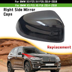 Gloss Black Side Wing Mirror Cap Right for BMW X3 X4 X5 X6 (2014–2018)