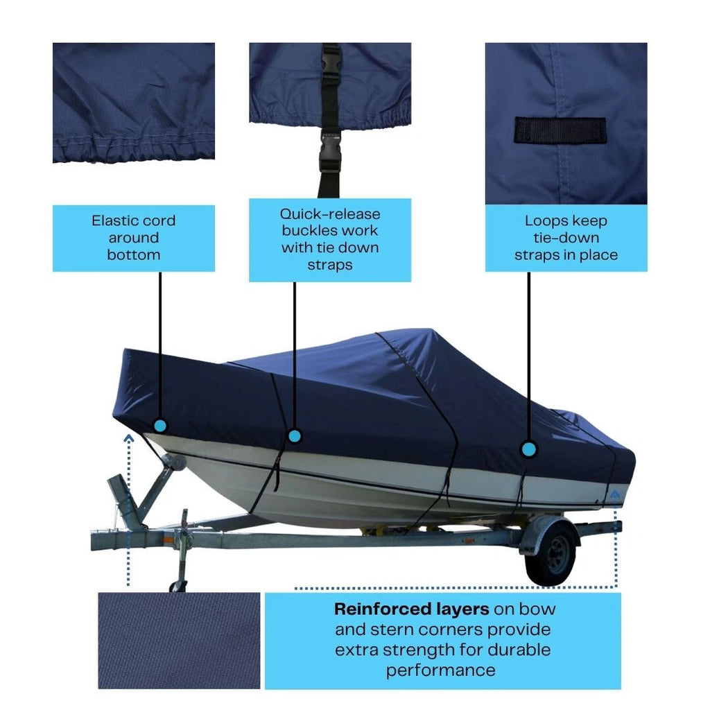 Waterproof Trailerable Boat Storage Cover for Rinker Captiva 246 CC