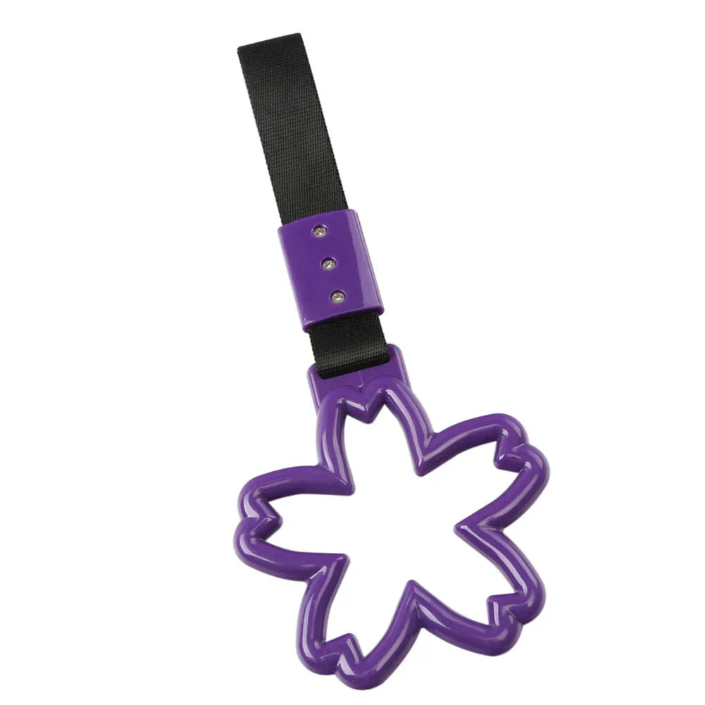 Cherry Blossom Shaped Ring Handle Strap for Train Bus Charm Tools