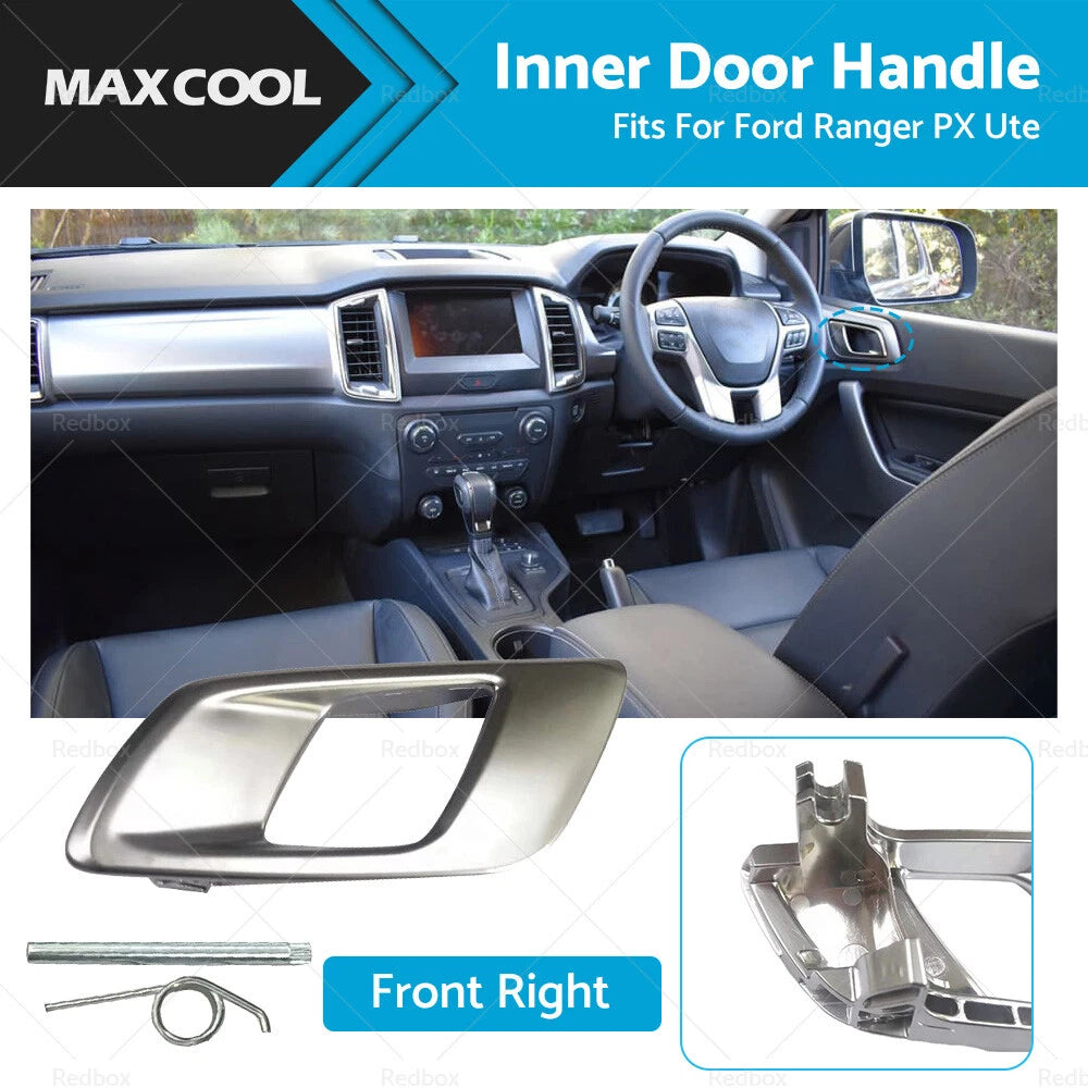 Dark Chrome Front Right Inner Door Handle for Ford Ranger (2011–2023)