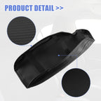 Right Center Console Armrest Cover for BMW F30 (2012–2019) - Black, Gray Stitches