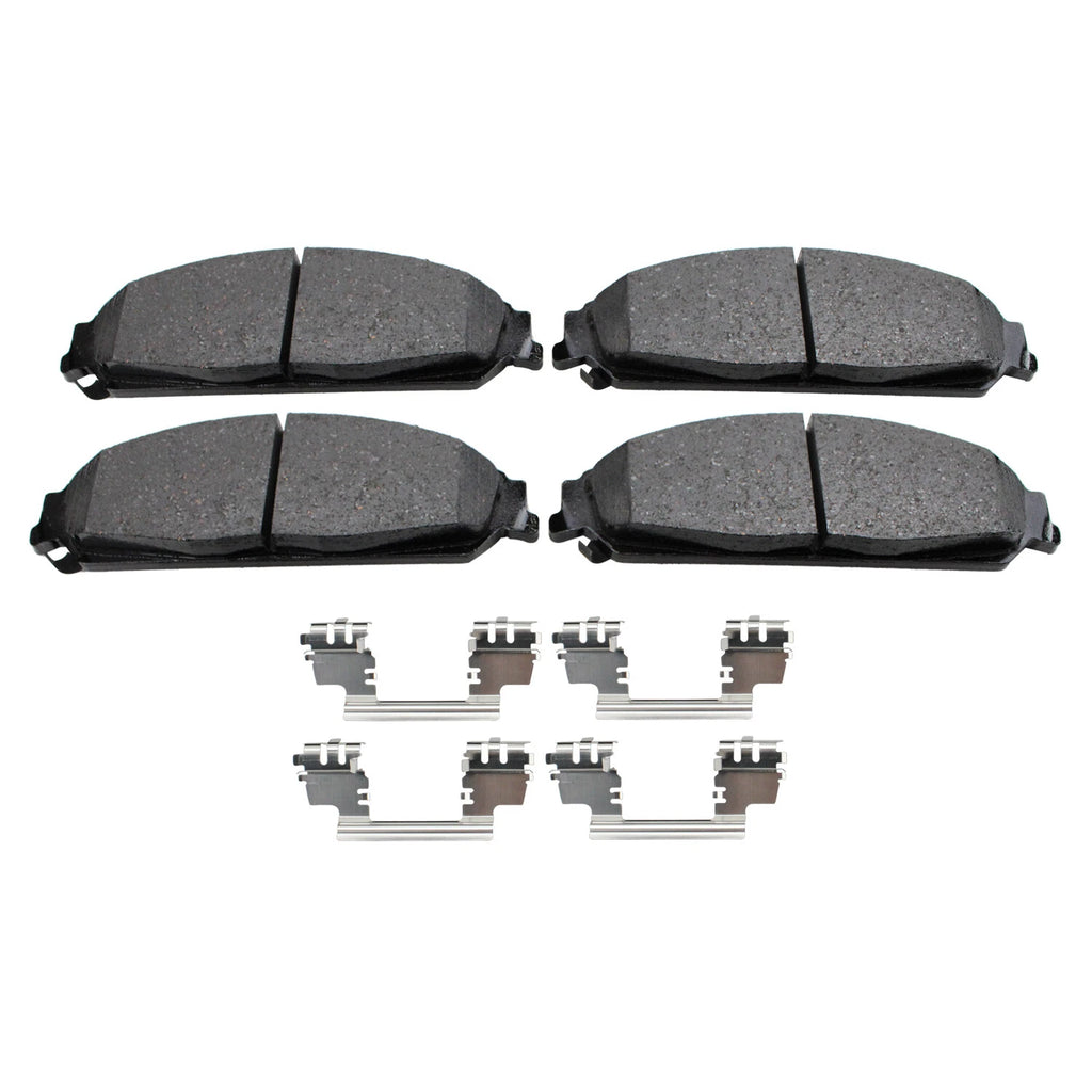 Set of 4 Akebono ProACT Front Ceramic Brake Pads for Dodge 200 300 Challenger Charger Magnum (2005–2010)
