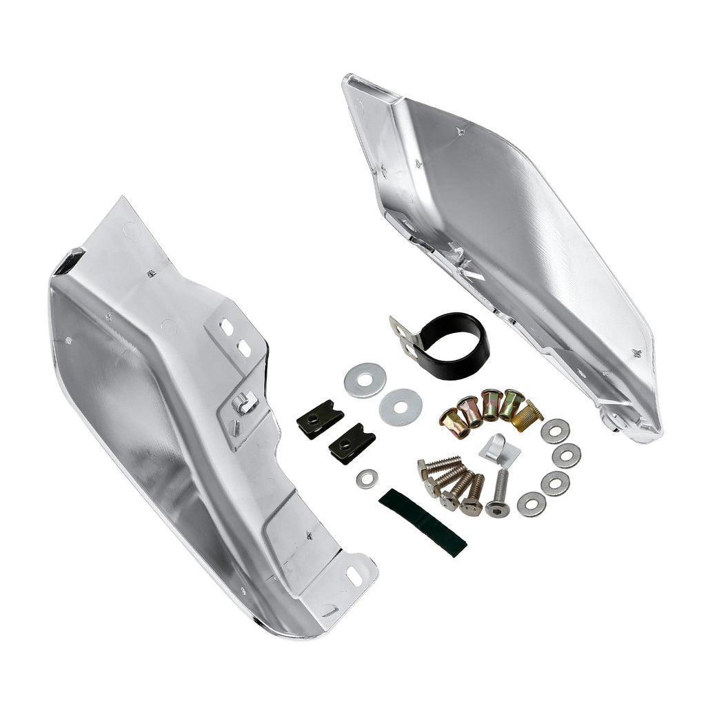 Chrome Mid-Frame Air Deflectors for Harley Touring Road Glide (2017–Present)