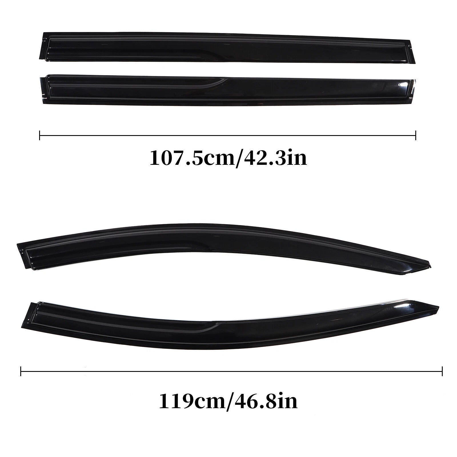 Set of 4 Window Visors for Honda Odyssey (2018–2023)