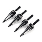 Set of 4 Windshield Spike Bolts for Harley Road Glide (2015–2023) Aluminum Black/White