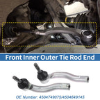 2X Front Outer Tie Rod End Links for Toyota Prius (2010–2015) No. 4504749075/4504649145