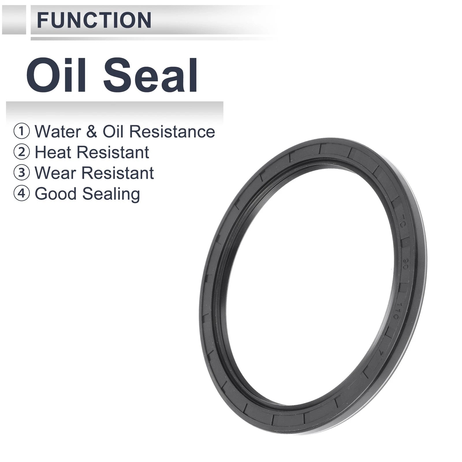 Set of 5 Oil Seal Rotary Shaft Seal for Various Models (90x110x7mm)