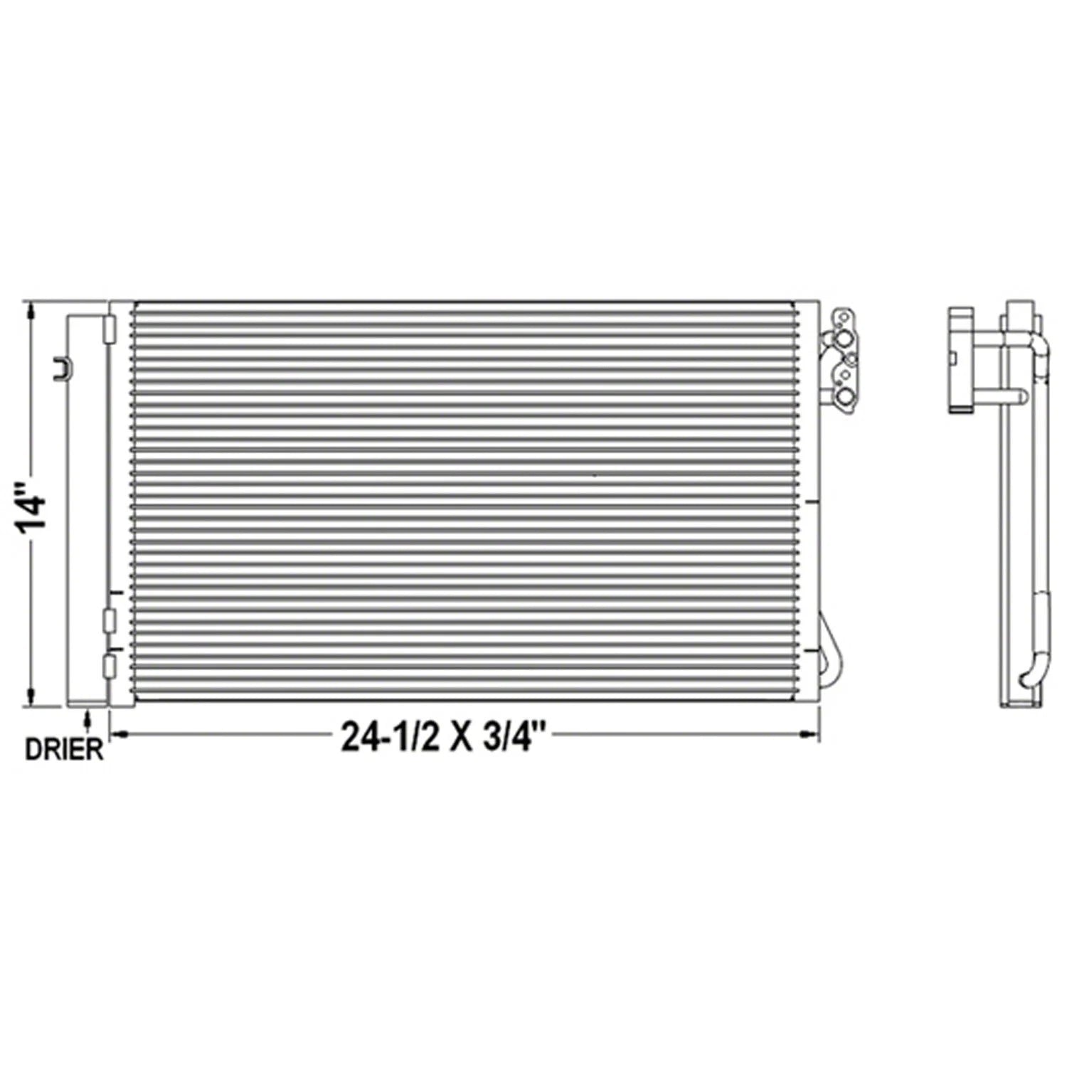 Replacement Condenser Stock Repair Part - CND3739 (See compatibility Chart)
