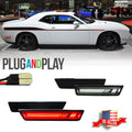 Set of 4 Racing LED Side Marker Lights for Dodge Challenger (2008–2014)