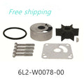 Water Pump Impeller Kit for Yamaha 20 & 25 Hp 2 Stroke Outboard (18-3431, 6L2-W0078-00)
