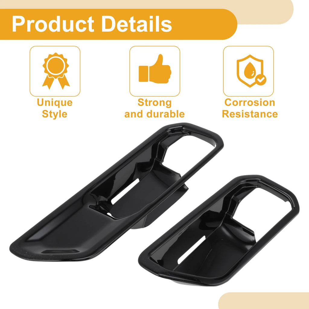 Interior Door Handle Bowl Cover Trim for Toyota Land Cruiser 250 (2024–2025) Black