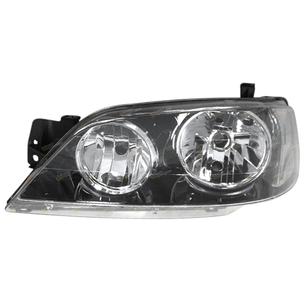 LH Headlight BLACK for Ford BA BF Falcon Fairmont (2002-2006)