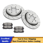 Rear Drilled Brake Rotor Pad Kit for Ford F-150 (2015–2017)