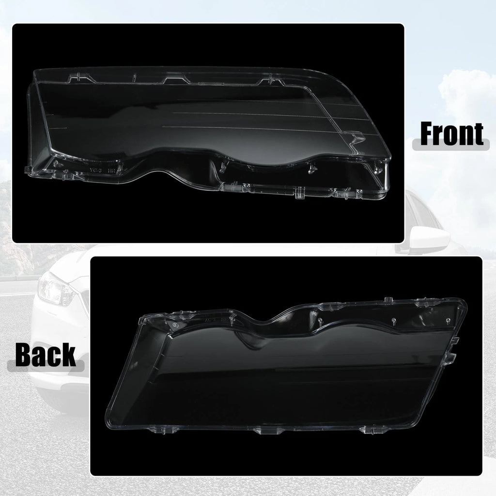 1 Pair Headlight Lens Cover for BMW E46 (1998–2001) 3126902753