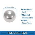 Set of 10 Precision 21.4mm Steel Ball Bearings G16