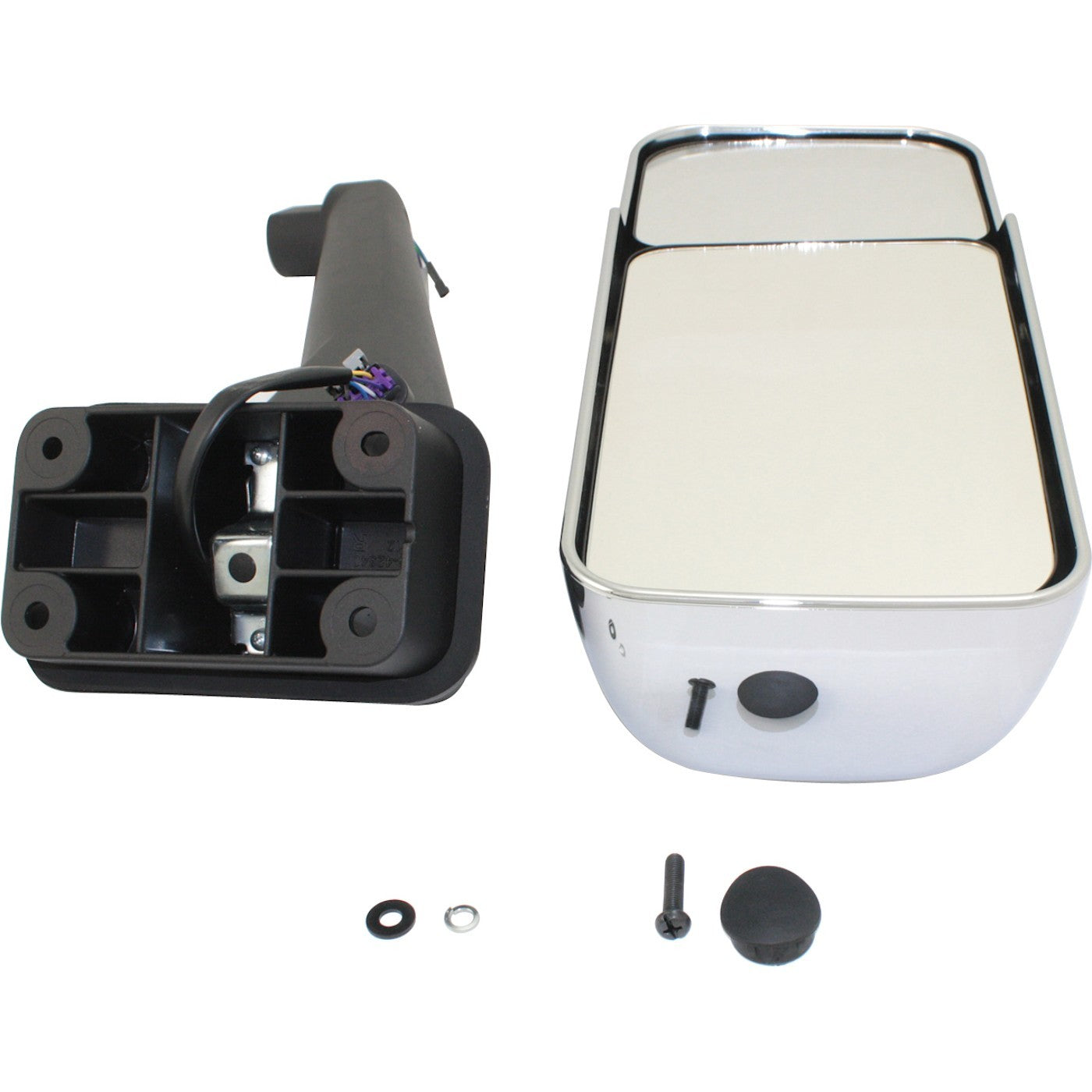Passenger Side Power Heated Chrome Mirror for Chevrolet C4500 Kodiak (2003–2009)