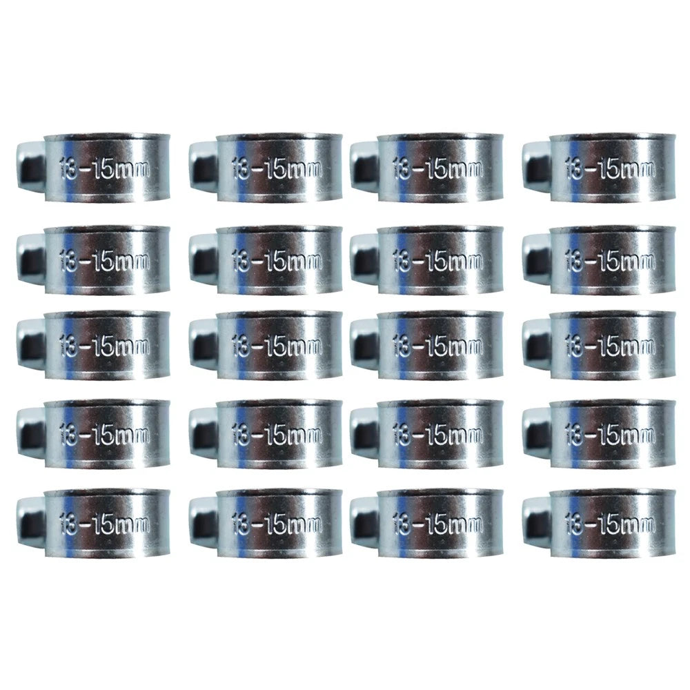 Set of 20 Fuel Injection Hose Clamps for Various Models