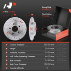 Drilled Brake Rotors & Ceramic Brake Pads for Ford Taurus